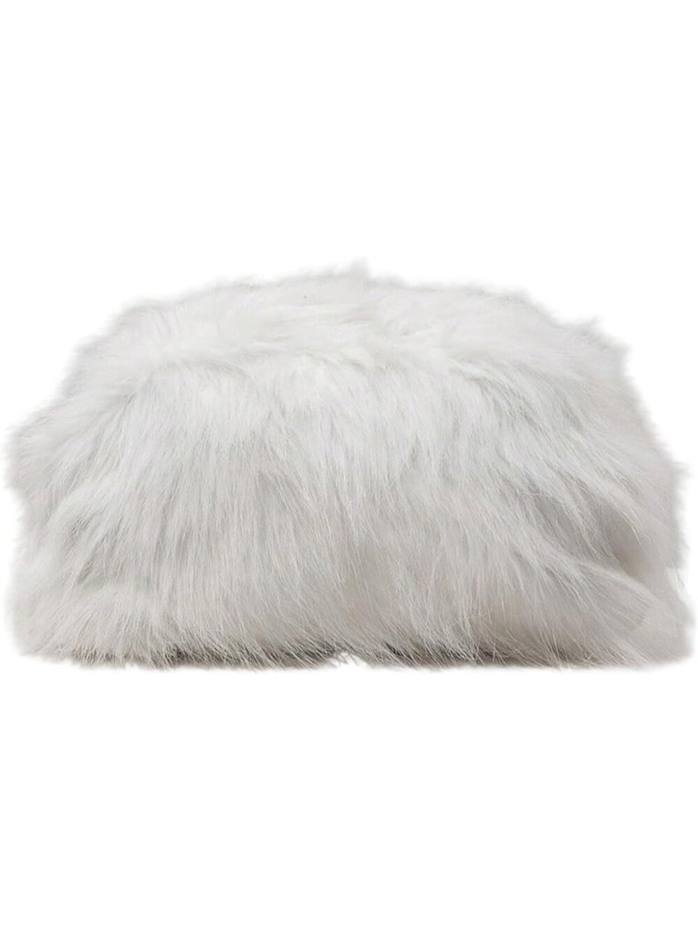 〽️Women's White Fuzzy Y2k Furry Plush Evening Wedding Party Clutch Purse Bags